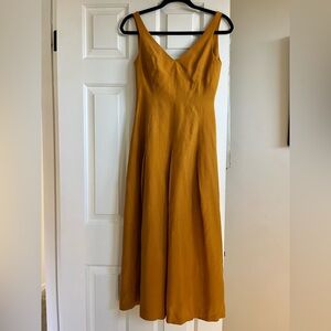 Elegant Mustard Yellow Maxi Dress